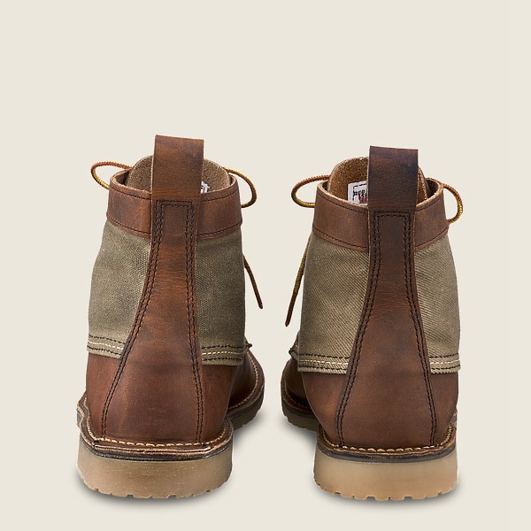 Bottes Red Wing Heritage - Weekender Toile Moc - 6-Inchr Rough & Tough Cuir - Marron - Homme 547TVXC